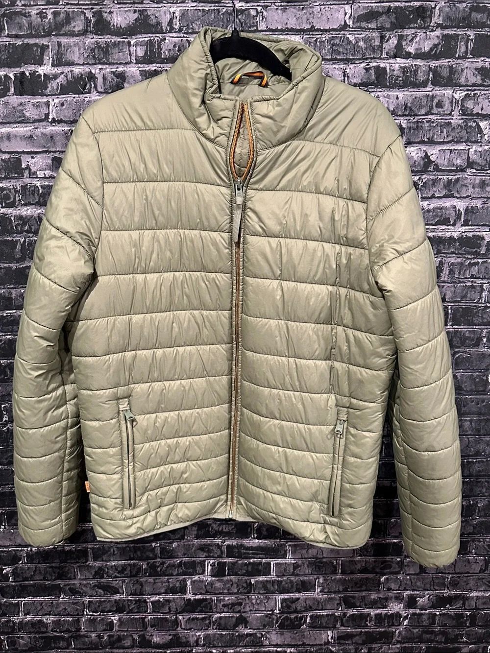 Timberland Quilted Puffer Jacket in Sage
